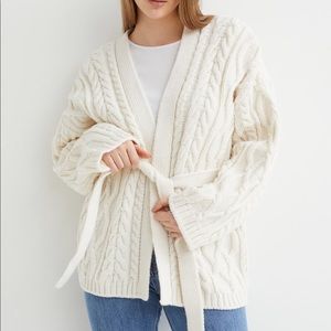 H&M Tie Cardigan “new with tags”